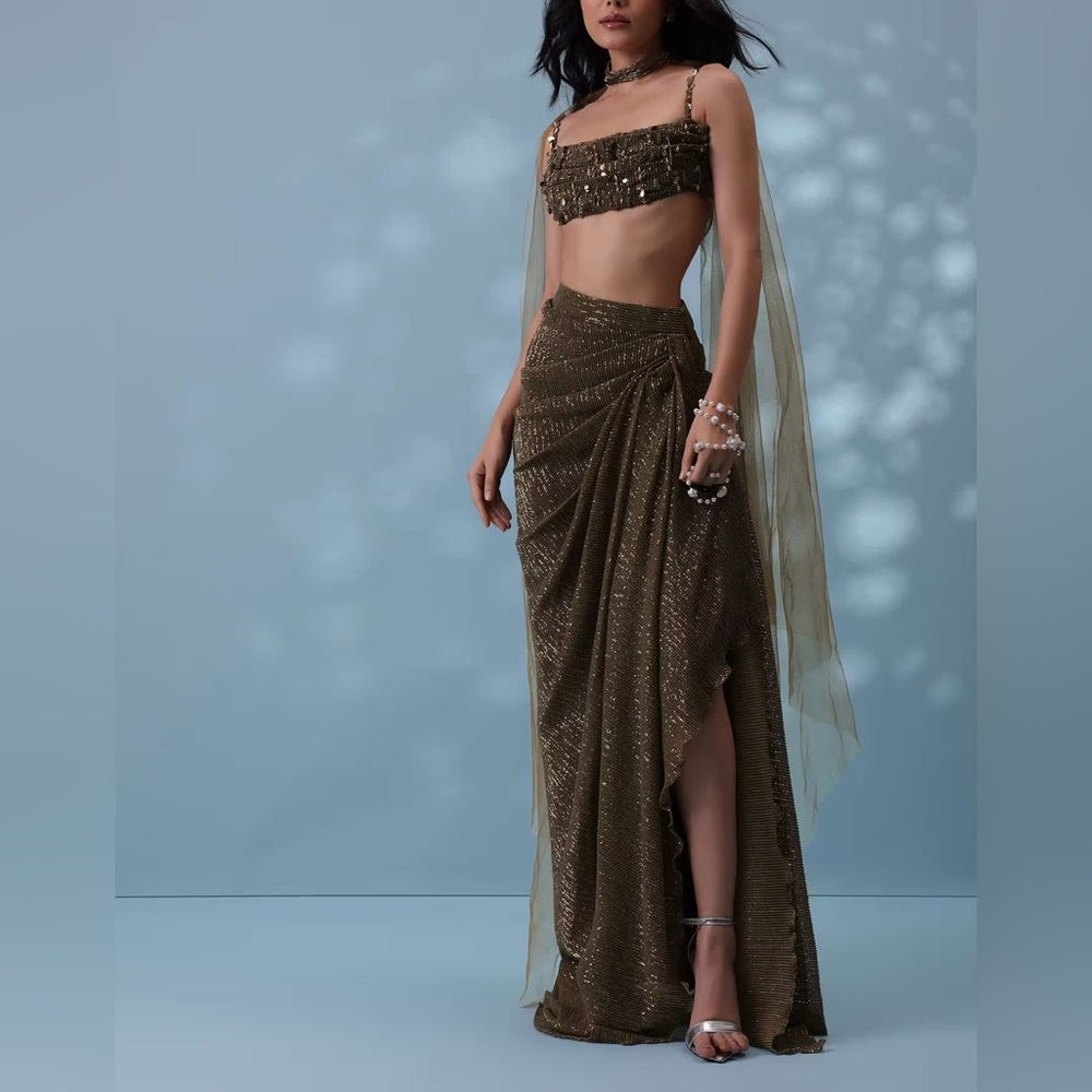 KALKI FASHION Drape Skirt & Blouse